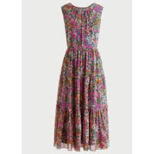 J.Crew Tiered Midi Dress Micro Meadow Print - Size Small